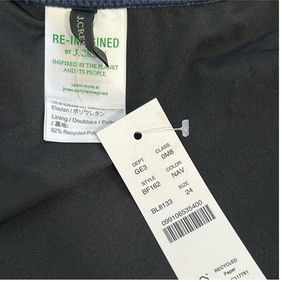 J. Crew Navy Blue Scoop Neck One-Piece Swimsuit Size 24 NWT – Plus Size - Picture 9 of 13